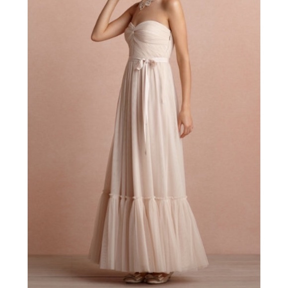 BHLDN Va Et Vien Niceties Blush Dress - Picture 1 of 4